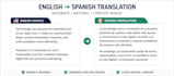 document translation in english and spanish