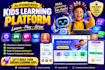 build ai gamification learning website quiz kids learning app language tutor app