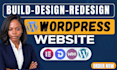 design or redesign a wordpress website with elementor