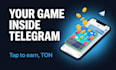 develop a telegram mini app game, tap to earn or ton web3 game