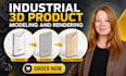 do 3d product modeling, 3d product rendering 3d cad design and industrial design