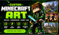 create custom minecraft art, pixel art, skins and avatars
