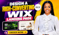 design a high converting wix landing page