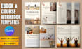 design coaching ebook, editable canva workbook guide or presentation kit coaches