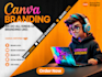create editable canva brand kit and social media templates