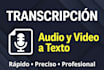 transcribo tu audio o video a texto de forma precisa