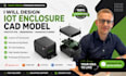 design iot product enclosure cad model for prototype and manufacturing