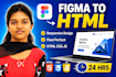 convert figma to responsive HTML CSS javascript website