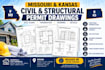 prepare missouri and kansas civil structural permit drawings