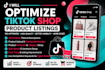 tiktok shop product listing
