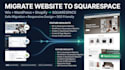 migrate wix, wordpress or shopify website to squarespace