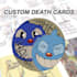 create custom death card from cuphead in rubberhose style