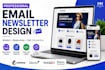 design a professional responsive email newsletter
