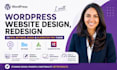 build wordpress website, redesign on divi betheme avada and elementor pro theme