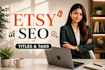 do etsy SEO with high ranking keywords