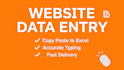 do accurate website data entry and copy paste to excel