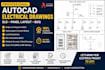create autocad electrical drawings, sld, panel layout and boq