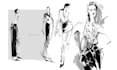 draw fashion illustrations in retro style