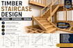design timber staircase framing, stringers and details