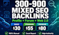 do manual SEO backlinks profile, forum, web links building