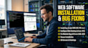 install software on your web hosting and fix bugs