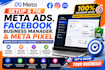 setup and fix meta ads, facebook business manager, and meta pixel