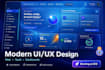 design modern UI UX