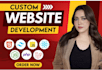 website development as full stack web developer, PHP laravel nodejs CSS react