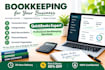 do quickbooks bookkeeping and bank reconciliation in 24h