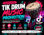 create custom tiktok drum loops percussion and rhythm tracks