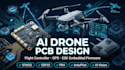 design ai drone pcb, uav flight controller, embedded firmware, gps and esc