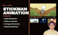 create a stickman animation explainer video with voiceover