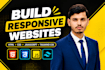 build a responsive website with HTML CSS and javascript