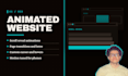 design an animated website with scroll animations and motion effects