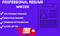 write a professional ats friendly resume
