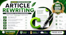do article rewriting and content editing