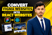 convert figma design to HTML CSS tailwind CSS javascript or react