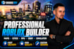 build a professional roblox game, map or environment in roblox studio