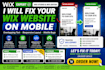fix your wix website mobile view, overlapping text and responsive layout bugs