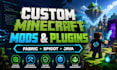 create custom minecraft fabric mods and spigot plugins