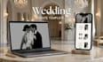 design a luxury editable canva wedding website with rsvp