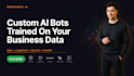 build a custom ai chatbot trained on your documents and knowledge base