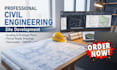 create civil engineering site development, grading, drainage plan and swppp