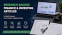 write finance and investing articles backed by research