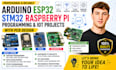 do arduino esp32 stm32 programming raspberry pi and iot projects with pcb design