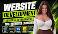 do custom website development as your frontend backend developer