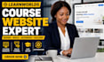 design learnworlds website, learnworlds landing page, sales page, course setup