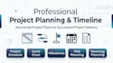 create a professional project plan, timeline, gantt chart and milestones