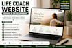design life coach website, coaching website, consulting website, speaker website