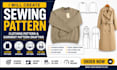 create sewing pattern, clothing pattern, garment pattern drafting